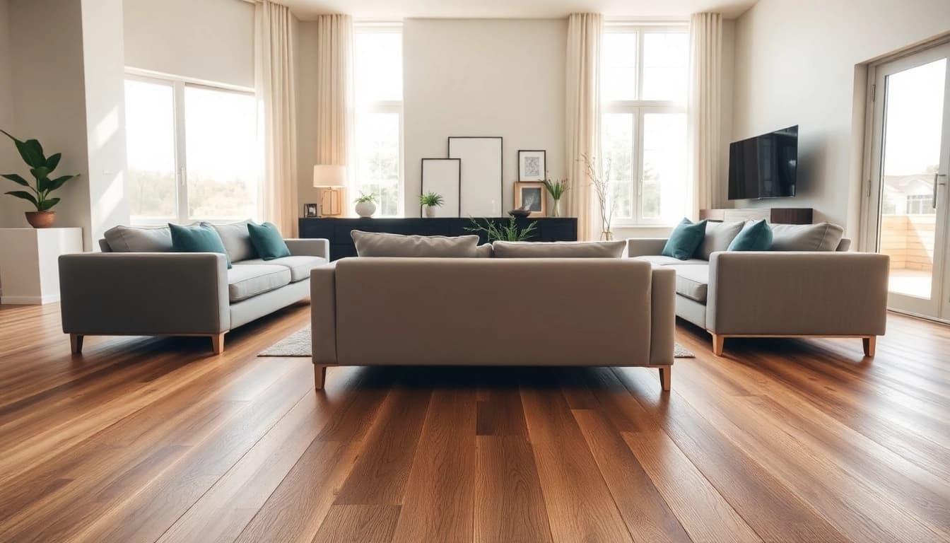 Transform your space with vinyl plank flooring that complements modern decor.
