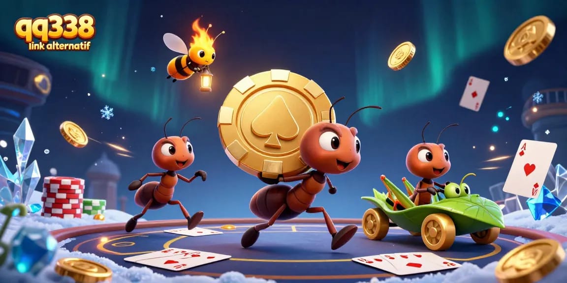 Engage with thrilling gameplay at qq338 link alternatif featuring ants in a casino heist.