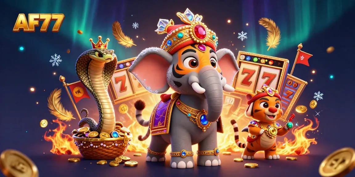 Experience thrilling wins at AF77 with vibrant casino elements and a dynamic scene.