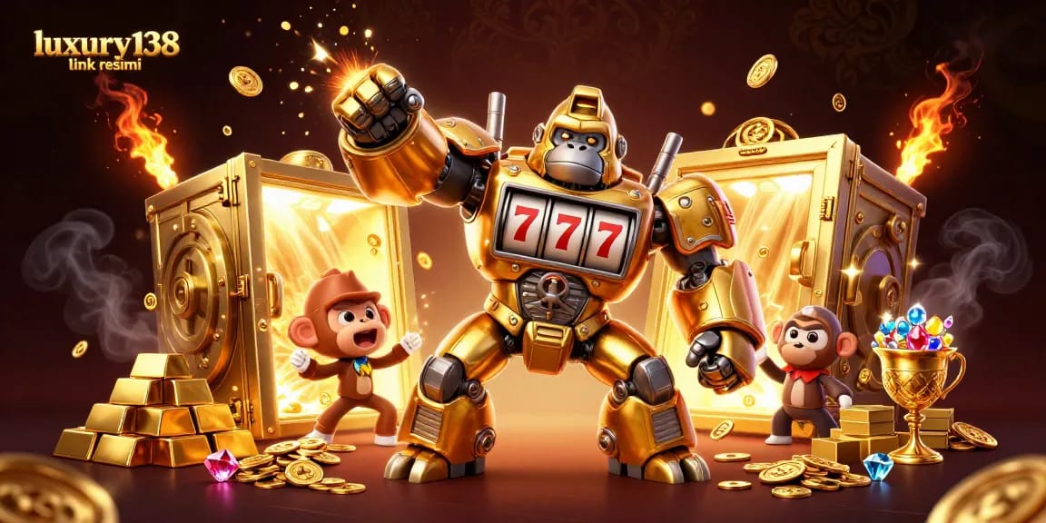 Engage in winning strategies with luxury138 link resmi through a dynamic casino-themed 3D illustration.