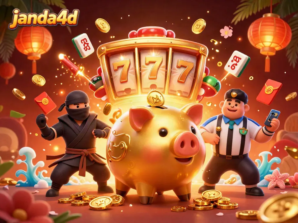 Janda4D menawarkan suasana slot gacor dengan piggy bank emas dan karakter unik dalam permainan