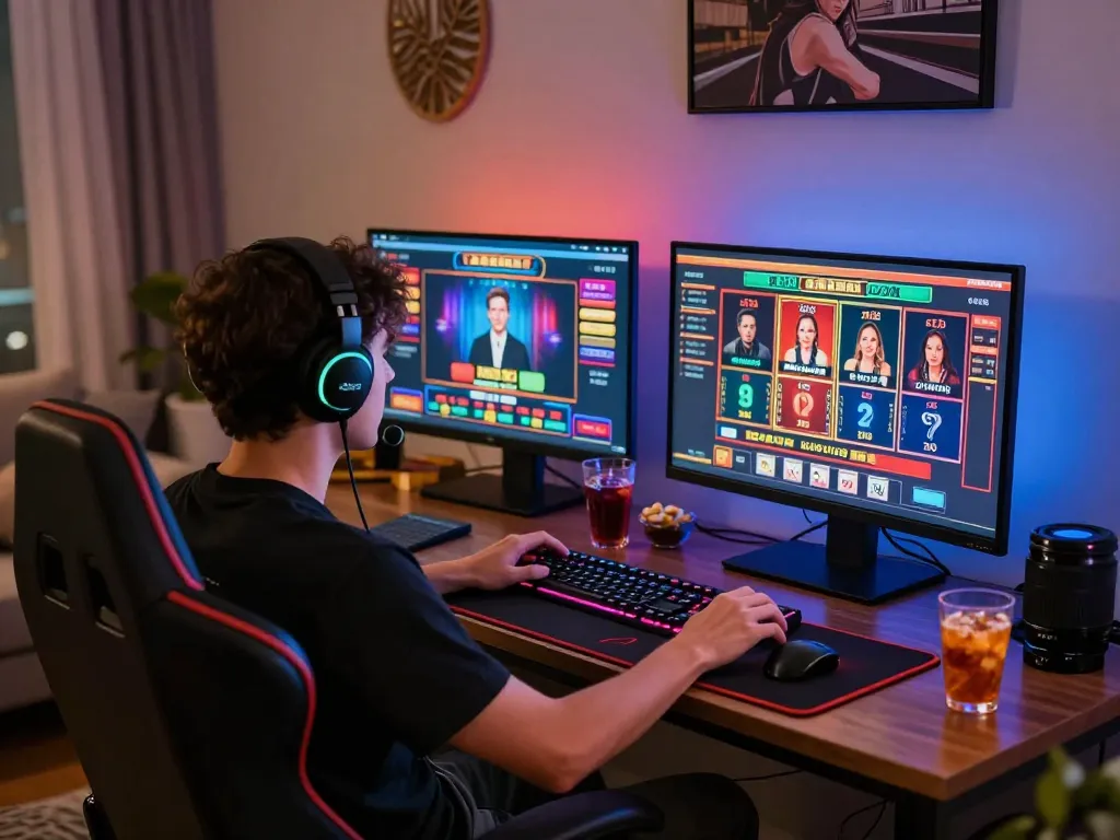 Player engaged in an online MM88 casino game with immersive live dealer experience.