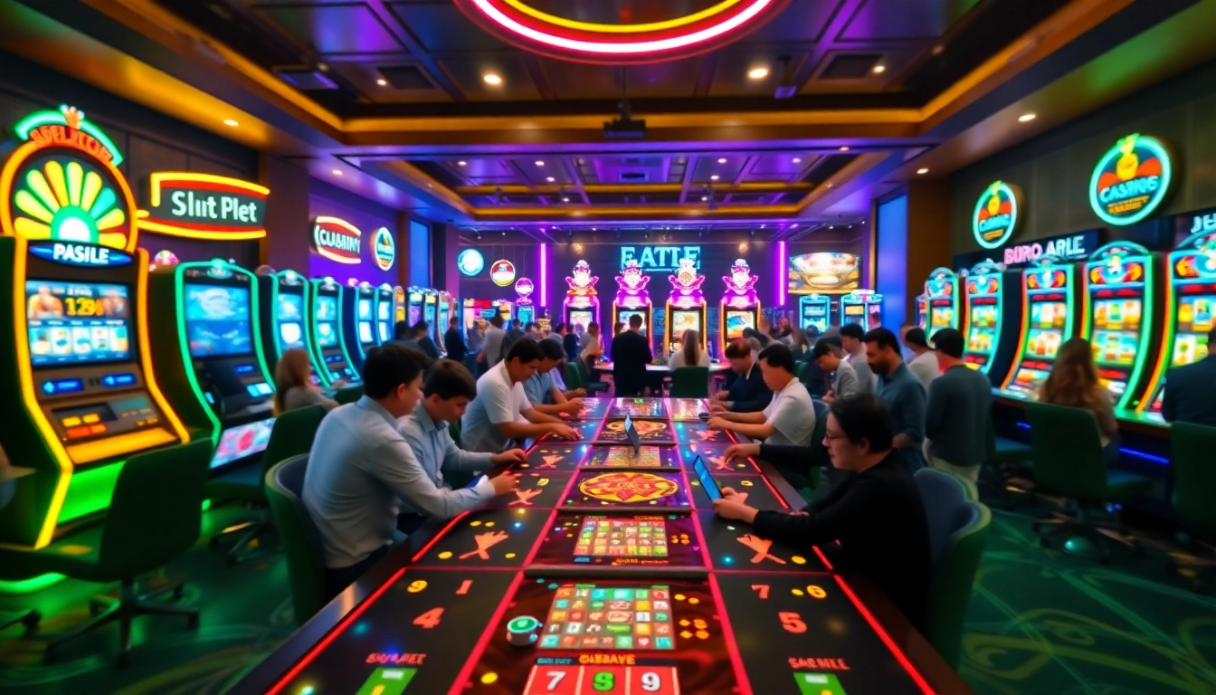 Enjoy thrilling games at Non gamstop Casino Uk featuring vibrant slot machines and energetic players.