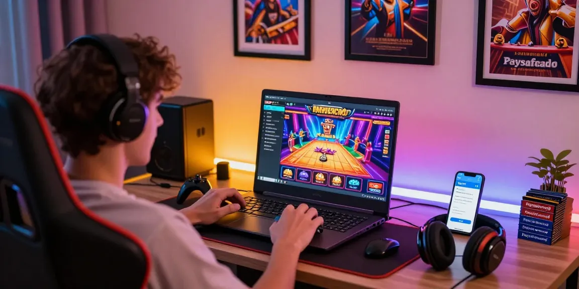Spannendes Paysafe Card Casino Spielerlebnis mit lebendigem Setup und Zubehör