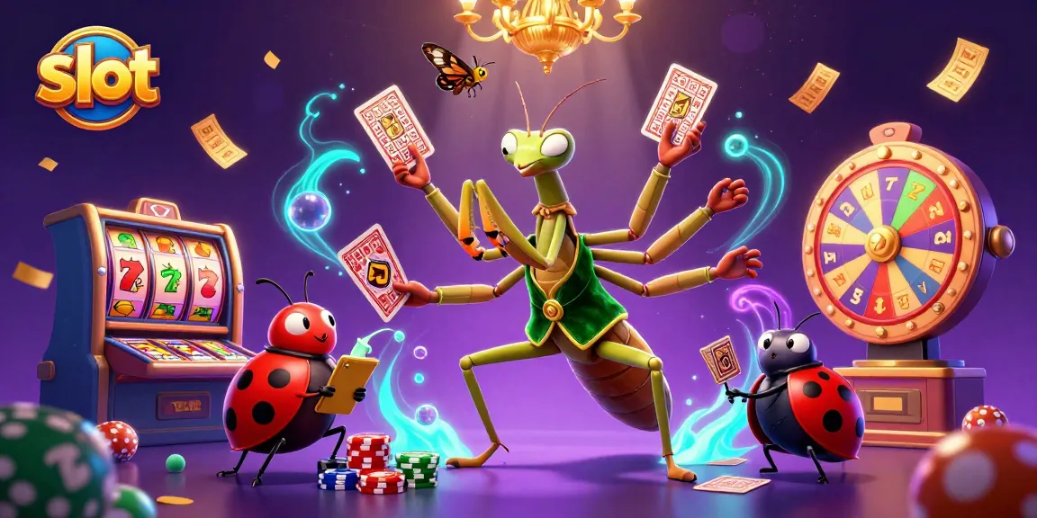 Spin the slot with a vibrant illustration showcasing 3D characters in a casino setting.