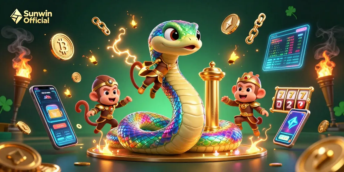 Experience the captivating thrills at Sunwin Official with vibrant 3D visuals showcasing casino gameplay.