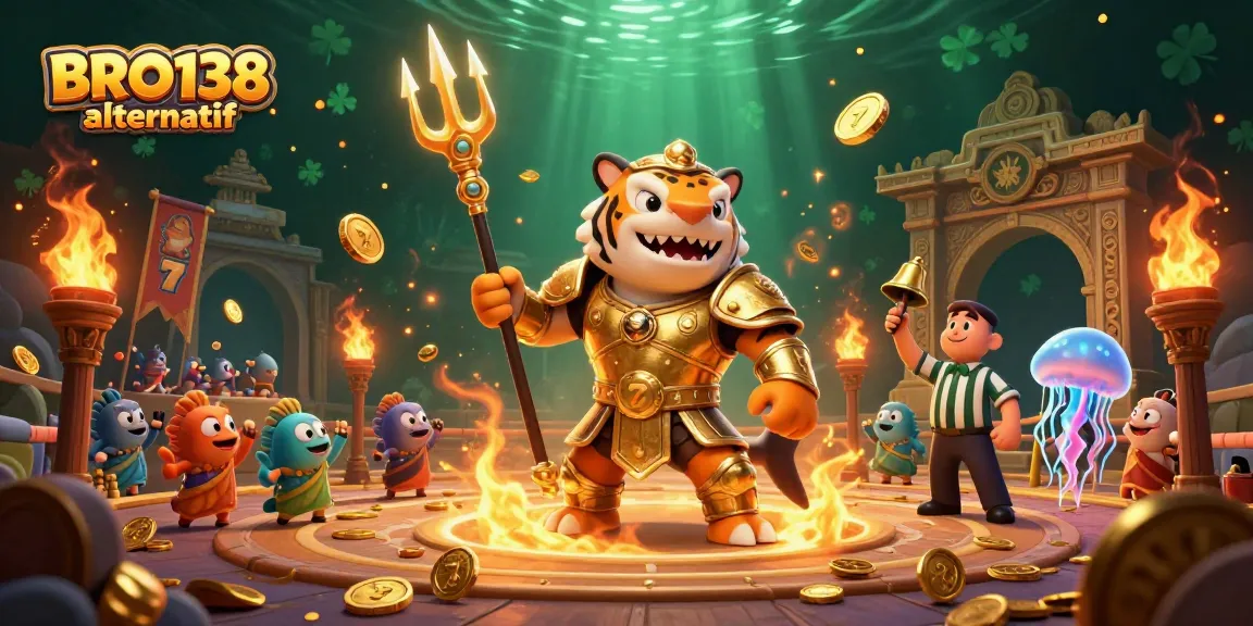 Engage with BRO138 alternatif by spinning slots in a vibrant underwater colosseum filled with gold coins.