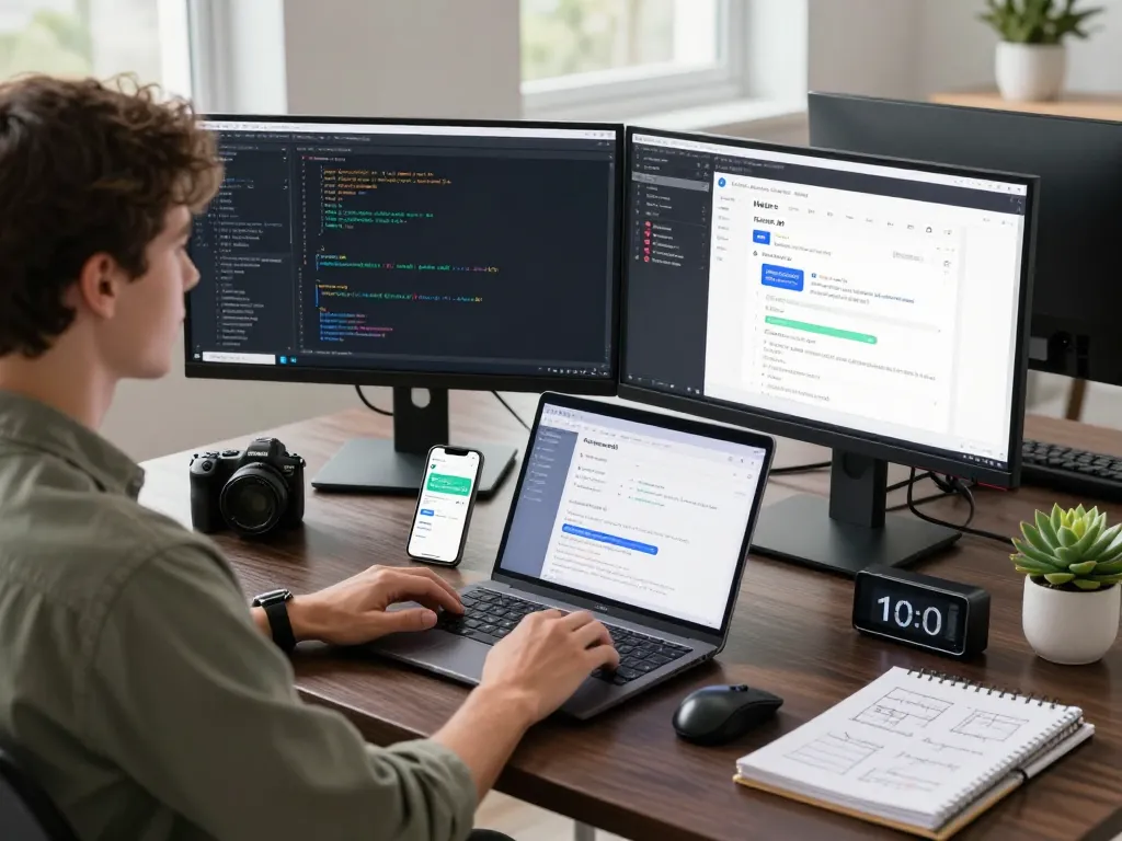 Moltbot AI transforming the modern workspace with seamless integration of technology and productivity tools.