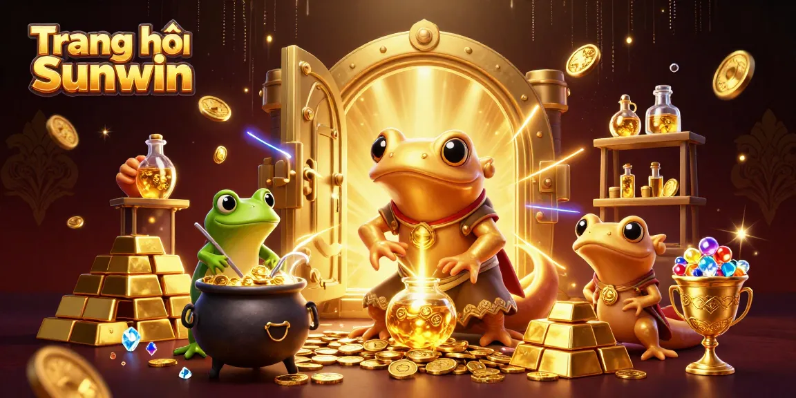 Experience the vibrant world of Trang chủ Sunwin as a golden salamander alchemist creates gold coins.
