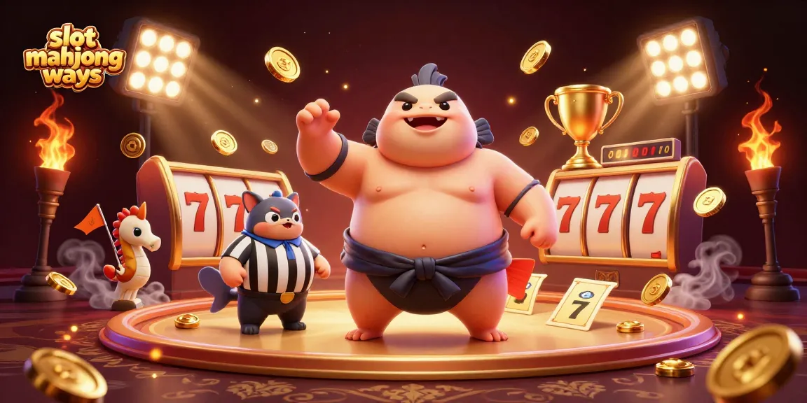 Experience thrilling wins with slot mahjong ways in this vibrant casino illustration.